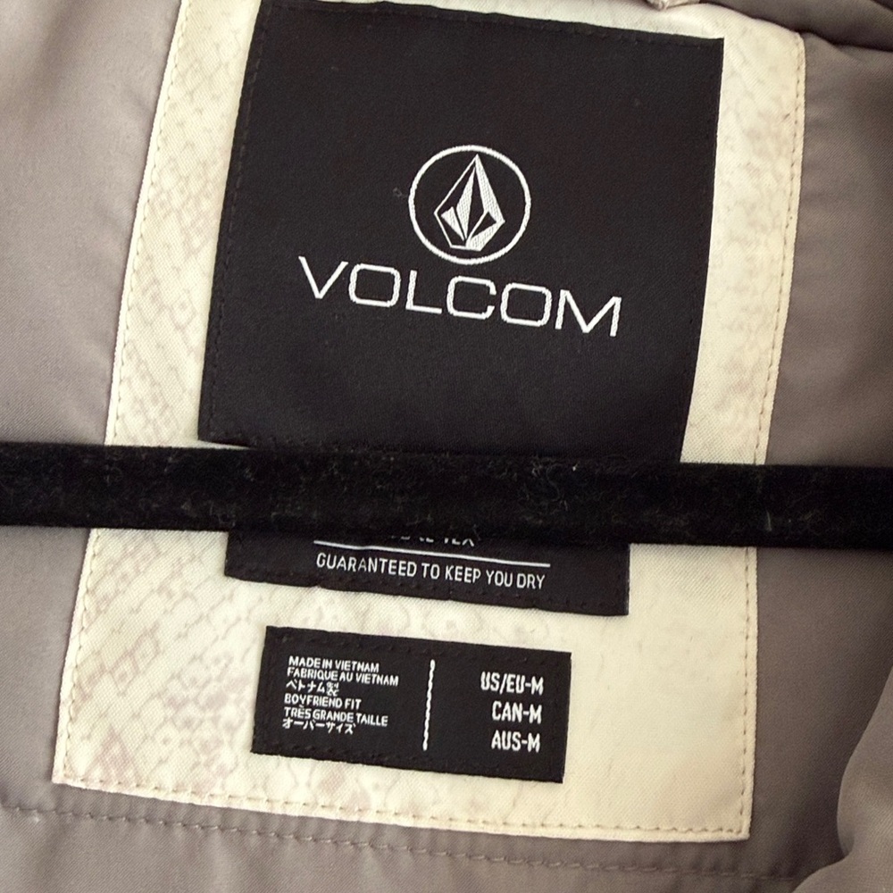 Volcom Insulated Fern GoreTex Pullover Jacket White Women's Size M Snowboard - Picture 4 of 7